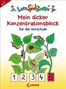 Katrin Merle, Angelika Penner, Loewe Lernen und Rätseln - Mein dicker Konzentrationsblock für die Vorschule
