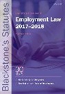 Richard Kidner, Richard (Emeritus Professor of Law Kidner, Richard Kidner, Richard (Emeritus Professor of Law Kidner - Blackstone''s Statutes on Employment Law 2017-2018