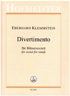 Eberhard Klemmstein - Divertimento, Bläsersextett (Flöte/Oboe/Klarinette/Bassklarinette/Horn/Fagott)