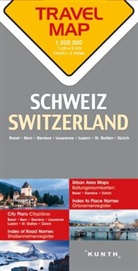KUNTH Verlag - Carte de Voyage Suisse 1 : 200 000