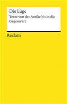 Maria-Sibyll Lotter, Maria-Sibylla Lotter - Die Lüge. Texte von der Antike bis in die Gegenwart