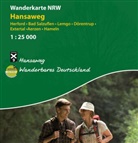 Teutoburger-Wald-Verein e.V., Teutoburge Wald Verband e V, Teutoburger Wald Verband e V - Wanderkarte NRW: Hansaweg