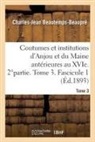 Charles-Jean Beautemps-Beaupré, Beautemps-beaupre-c-, Beautemps-Beaupre-C-J - Coutumes et institutions de l