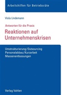 Viola Lindemann, Viola (Dr.) Lindemann - Reaktionen auf Unternehmenskrisen