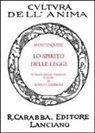 Charles L. De Montesquieu - Lo spirito delle leggi