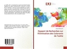 Khadija Elmerzouki - Rapport de Recherches sur l'Elimination des Colorants de Textile