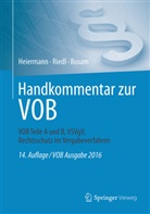 Josef Bauer, Wolfgan Heiermann, Wolfgang Heiermann, Alexander Herrmann, Andreas Holz, Johann Kuffer... - Handkommentar zur VOB