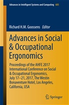 Richard H. M. Goossens, Richard H.M. Goossens, Richar H M Goossens, Richard H M Goossens - Advances in Social & Occupational Ergonomics