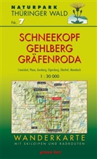 Wanderkarte Schneekopf, Gehlberg, Gräfenroda