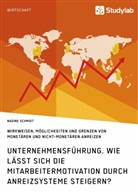 Nadine Schmidt - Unternehmensführung. Wie lässt sich die Mitarbeitermotivation durch Anreizsysteme steigern?