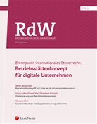 Stefan Bendlinger, Georg Kofler, Gunter Mayr, Christoph Schlager, Nikolaus Zorn - RdW Spezial: Brennpunkt internationales Steuerrecht