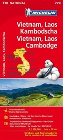 MICHELI - Michelin Karte Vietnam, Laos, Kambodscha. Vietnam, Laos, Cambodge