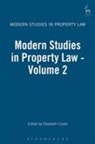 Elizabeth Cooke, Elizabeth Cooke - Modern Studies in Property Law - Volume 2