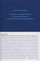 Rudolf Steiner, Steiner Rudolf, Rudolf Steiner Nachlassverwaltung - Geistige Zusammenhänge in der Gestaltung des menschlichen Organismus