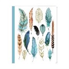 Margaret Berg, Mergaret Berg - Feathers Deluxe Spiral Notebook