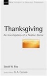David (Associate Professor of New Testament Pao, David (Author) Pao - Thanksgiving