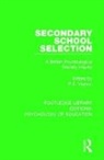 P.E. Vernon, P.E. Vernon - Secondary School Selection