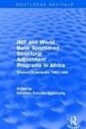 Kwadwo Konadu-Agyemang, Kwadwo Konadu-Agyemang, Konadu-Agyemang Kwadwo - Imf and World Bank Sponsored Structural Adjustment Programs in Africa
