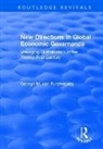 Furstenberg, George M. von Furstenberg, John J. Kirton - New Directions in Global Economic Governance