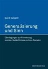 Gerd Sebald - Generalisierung und Sinn