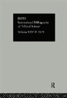International Committee for Social Science Information and Documentation - IBSS: Political Science: 1979 Volume 28