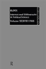 British Library of Political and Economic Science, The British Library of Political and Economic Science - IBSS: Political Science: 1988 Volume 37