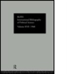 International Committee for Social Science Information and Documentation, International Committee for Social Science Information and Documentation - IBSS: Political Science: 1968 Volume 17