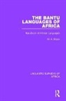 Bryan, M. A. Bryan, M.a. Bryan - Bantu Languages of Africa