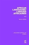 Various Authors, Various Authors, Various Authors (Professor of Indian Ocean Studies - African Languages/langues Africaines