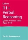 Collins 11, Collins UK, Letts 11, Letts 11+ - 11+ Verbal Reasoning Quick Practice Tests Age 9-10 (Year 5)