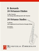 B Bernards, Bernhard Kutsch - 24 virtuose Etüden in allen Tonarten mit Anhang, Saxophon