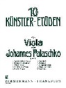 Johannes Palaschko - Zehn Künstler-Etüden op. 44, Viola