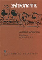 Joachim Andersen - 4 Miniaturen op. 55 Nr. 2, 4, 5, 8, Flöte und Klavier