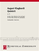 August Friedrich Martin Klughardt - Quintett op. 79, Flöte, Oboe, Klarinette, Horn und Fagott, Studienpartitur