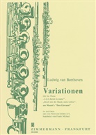 Ludwig van Beethoven, Wolfgang Amadeus Mozart - Variationen über das Thema "Reich mir die Hand, mein Leben", 3 Flöten oder 2 Flöten und Altflöte in G