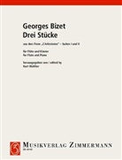 Georges Bizet, Kurt Walther - Drei Stücke aus den "Arlésienne"-Suiten Nr. 1 und Nr. 2, Flöte und Klavier