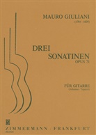 Mauro Giuliani - Drei Sonatinen op. 71, Gitarre