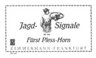 Friedrich Deisenroth - Jagd-Signale, Fürst-Pleß-Horn