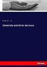 James Fraser - University and Other Sermons