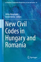 Attil Menyhárd, Attila Menyhárd, Veress, Veress, Em¿d Veress, Emod Veress... - New Civil Codes in Hungary and Romania
