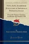 Imperatorskaia Akademia Nauk - Nova Acta Academiae Scientiarum Imperialis Petropolitanae, Vol. 6