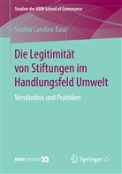 Sophia Caroline Baur - Die Legitimität von Stiftungen im Handlungsfeld Umwelt