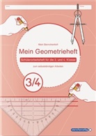 Katrin Langhans, sternchenverlag GmbH, sternchenverla GmbH, sternchenverlag GmbH - Mein Geometrieheft 3/4