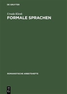 Ursula Klenk - Formale Sprachen
