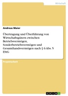 Andreas Maier - Übertragung und Überführung von Wirtschaftsgütern zwischen Betriebsvermögen, Sonderbetriebsvermögen und Gesamthandsvermögen nach 6 Abs. 5 EStG