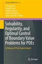 Pierluigi Colli, Angel Favini, Angelo Favini, Elisabetta Rocca, Elisabetta Rocca et al, Giulio Schimperna... - Solvability, Regularity, and Optimal Control of Boundary Value Problems for PDEs