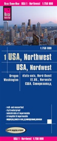 Reise Know-How Verlag Peter Rump, Reise Know-How Verlag Peter Rump - Reise Know-How Landkarte USA 01, Nordwest (1:750.000) : Washington und Oregon