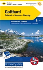 Hallwag Kümmerly+Frey AG, Hallwa Kümmerly+Frey AG, Hallwag Kümmerly+Frey AG - Gotthard 1:60 000