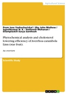 Jiby Joh Mathew, Jiby John Mathew, Ratheesh Mohanan, S N K, Sajeshkuma N K, Sajeshkumar N. K.... - Phytochemical analysis and cholesterol lowering efficiency of Averrhoa carambola Linn (star fruit).