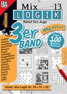 Conceptis Puzzles, Concepti Puzzles, Conceptis Puzzles - Mix Logik 3er-Band. Nr.13